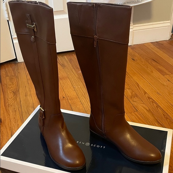 Karen Scott Brown Knee-High Boots - Picture 3 of 3